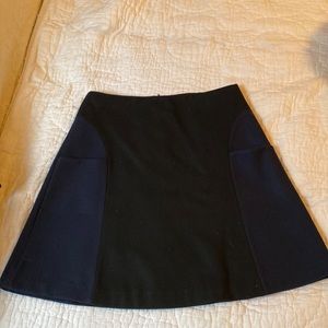 A line wool skirt